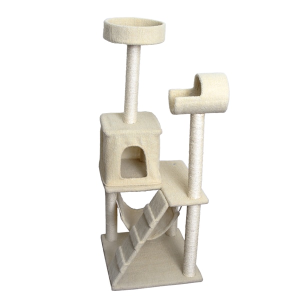 OxGord Cream 53-inch Cat Tree