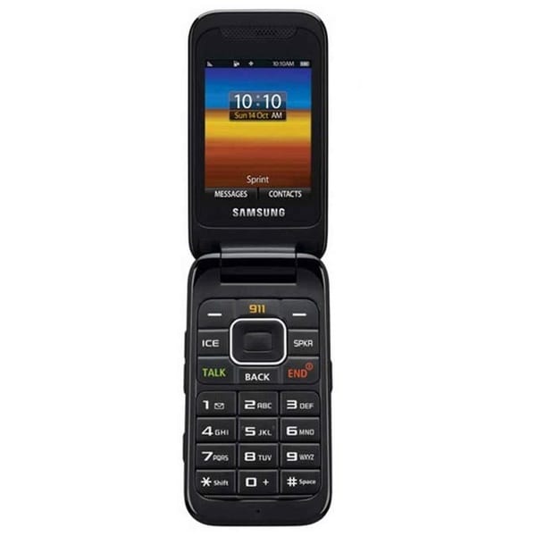 Samsung M400 Sprint CDMA Silver Flip Cell Phone