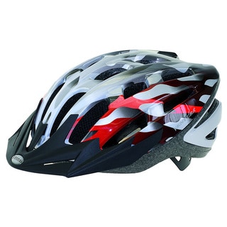 Ventura Silver/ Red In-Mold Helmet-Image