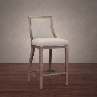 Park Avenue Beige Linen Counter Stool