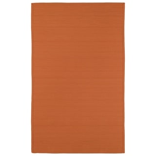 Buy Online Indoor/ Outdoor Malibu Woven Orange Rug (9' x 12')