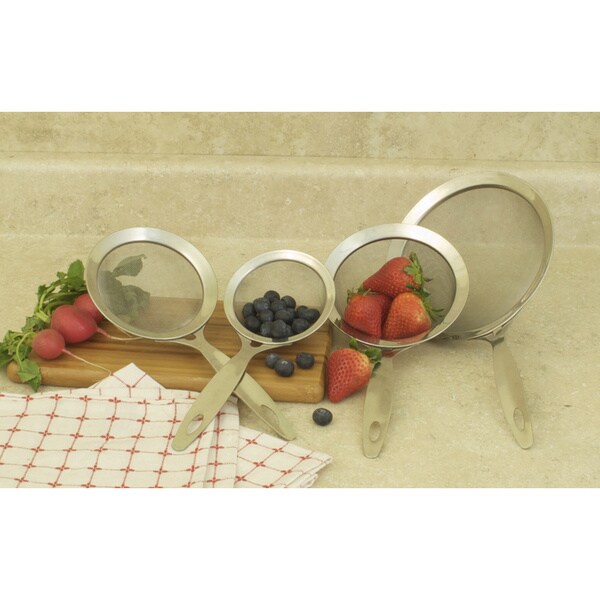 Professional Heavy Duty Stainless Strainer (Set of 4)