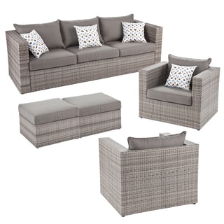 Best Shopping Upton Home Outdoor Wicker 5pc Set