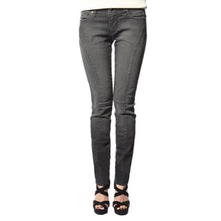 Stitch's Women's Comfort Black Denim Skinny Jeans-Image