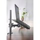 Mount-it Single Desk-mount Stand with Adjustable Extension Arms and Clamp