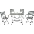 review detail Safavieh Outdoor Living Lawndale Ash Grey Acacia Wood 5-piece Dining Set