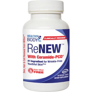 Healthy Body Renew Phytoceramides Skin Cell Renewal Supplement (30 Capsules)-Image