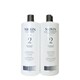 Nioxin System 2 Cleanser & Scalp Therapy Liter Duo