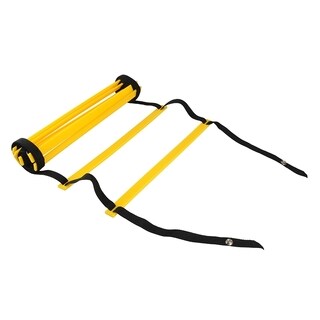 BasAcc Yellow 4-meter 8-rung Agility Training Ladder for Athelets Soccer Football Player-Image