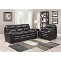review detail Mercer Dark Brown Italian Leather Sofa and Leather Chair