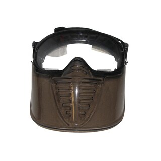 Airsoft Softair Deluxe Black Single Pane Goggles/ Mask System-Image