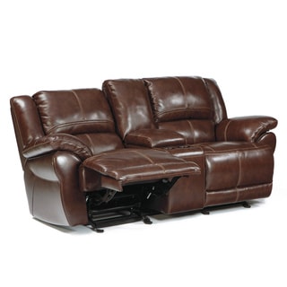 Special Offers Signature Designs by Ashley Lenoris Coffee Reclining Loveseat with Console