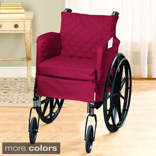 Twill Supreme Tufted 18x16-inch Standard Wheelchair Slipcover-Image