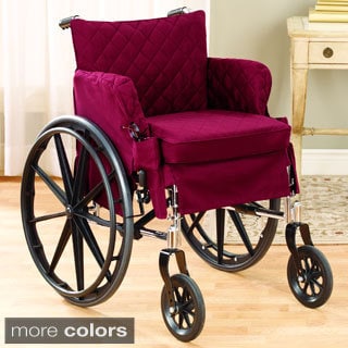 Twill Supreme 18x16-inch Tufted Desk Wheelchair Slipcover-Image