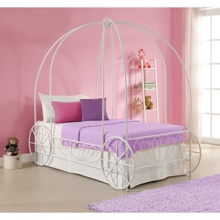 Today Sale DHP Princess Carriage Twin Metal Bed