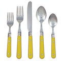 Ginkgo Le Prix 20-piece Mimosa Yellow Stainless Steel Flatware Set 