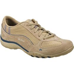 Women's Skechers Relaxed Fit Breathe Easy Just Relax Stone/Navy-Image