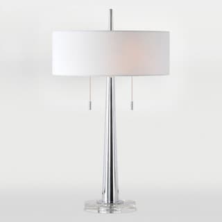 Kent 17-inch Brushed Steel Table Lamp - 14179443 - Overstock Shopping