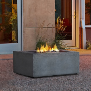 @@@ >  Real Flame Baltic Square Concrete NG Fire Table