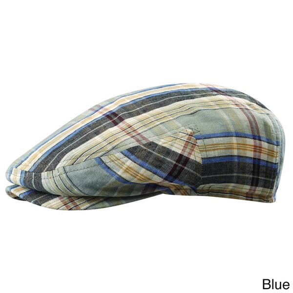 Stetson Men's Hardly Linen Plaid Ivy Cap 