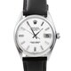 Pre-owned Rolex Men's 1500 Date Watch White Dial and Black Leather Strap Watch