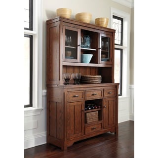 --->  Signature Designs by Ashley Chimerin Medium Brown Dining Room Buffet and Hutch