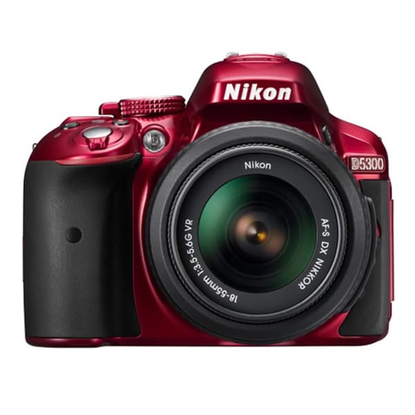 Nikon D5300 24.2MP Red Digital SLR Camera with 18-55mm Lens