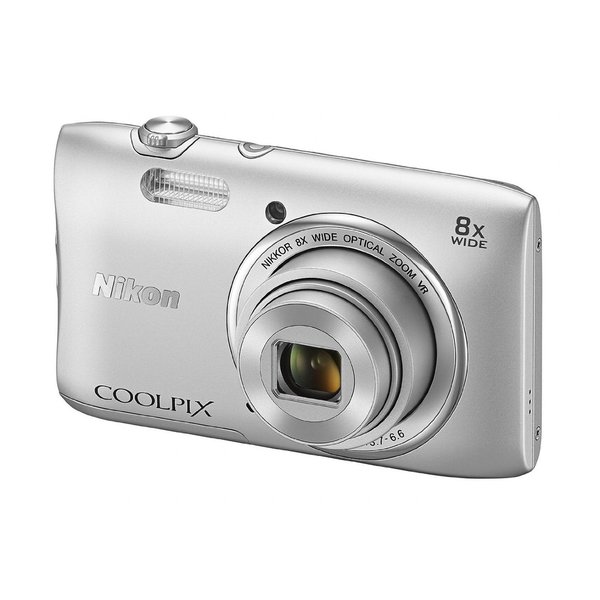 Nikon COOLPIX S3600 20.1MP Silver Digital Camera