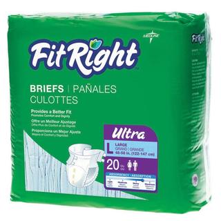 Medline FitRight Ultra Briefs (Case of 80)-Image