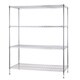 Excel Chrome  (72 in. H x 60 in. W x 24 in. D) All Purpose Heavy Duty 4-tier Wire Shelving