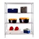 Excel Chrome  (72 in. H x 60 in. W x 24 in. D) All Purpose Heavy Duty 4-tier Wire Shelving