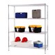 Excel Chrome  (72 in. H x 60 in. W x 24 in. D) All Purpose Heavy Duty 4-tier Wire Shelving