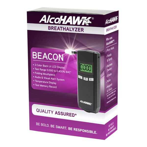 AlcoHAWK Beacon Digital Breathalyzer Alcohol Tester