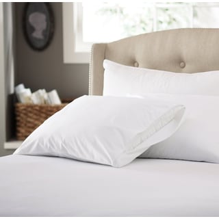 Cotton 200 Thread Count Pillow Protector with Zipper (Set of 4)