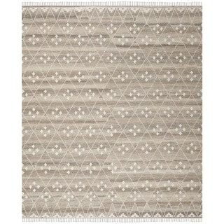 --->  Safavieh Hand-Woven Natural Kilim Natural/ Ivory Wool Rug (10' x 14')
