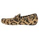Robert Cavalli Men's Leopard Print Leather Slip-on Moccasin Loafers