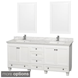 Save Price Wyndham Collection Acclaim White 72-inch Double Vanity