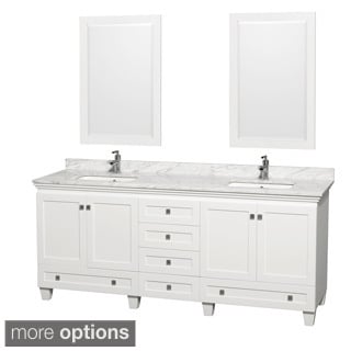 ( ._.) Wyndham Collection Acclaim White 80-inch Double Vanity