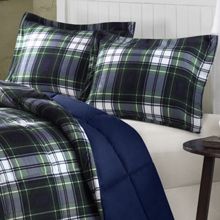 Comfort Classics Hartford Plaid Down Alternative 3-piece Comforter Set
