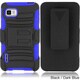 INSTEN Kickstand Holster Rugged Dual Hybrid Phone Case Cover for LG Optimus F3 All Carriers
