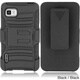 INSTEN Kickstand Holster Rugged Dual Hybrid Phone Case Cover for LG Optimus F3 All Carriers