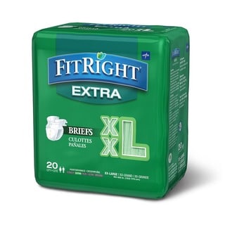 Medline FitRight Extra Briefs (80 Count)-Image