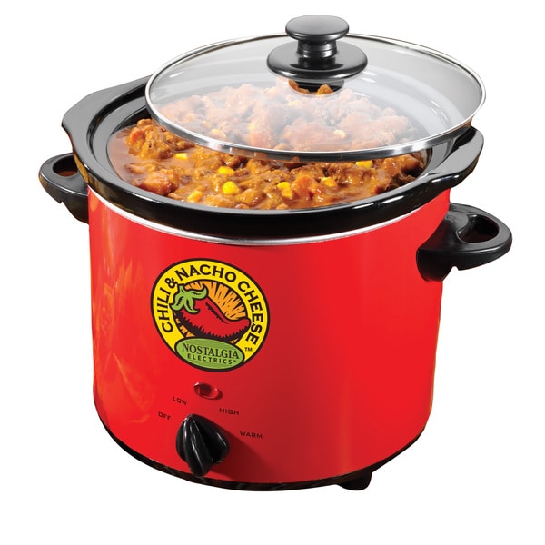 Nostalgia Electrics Fiesta Series 4-quart Chili and Nacho Cheese Fiesta Pot
