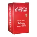 Nostalgia Electrics Coca-Cola Series 3 Cubic Foot Refrigerator / Freezer