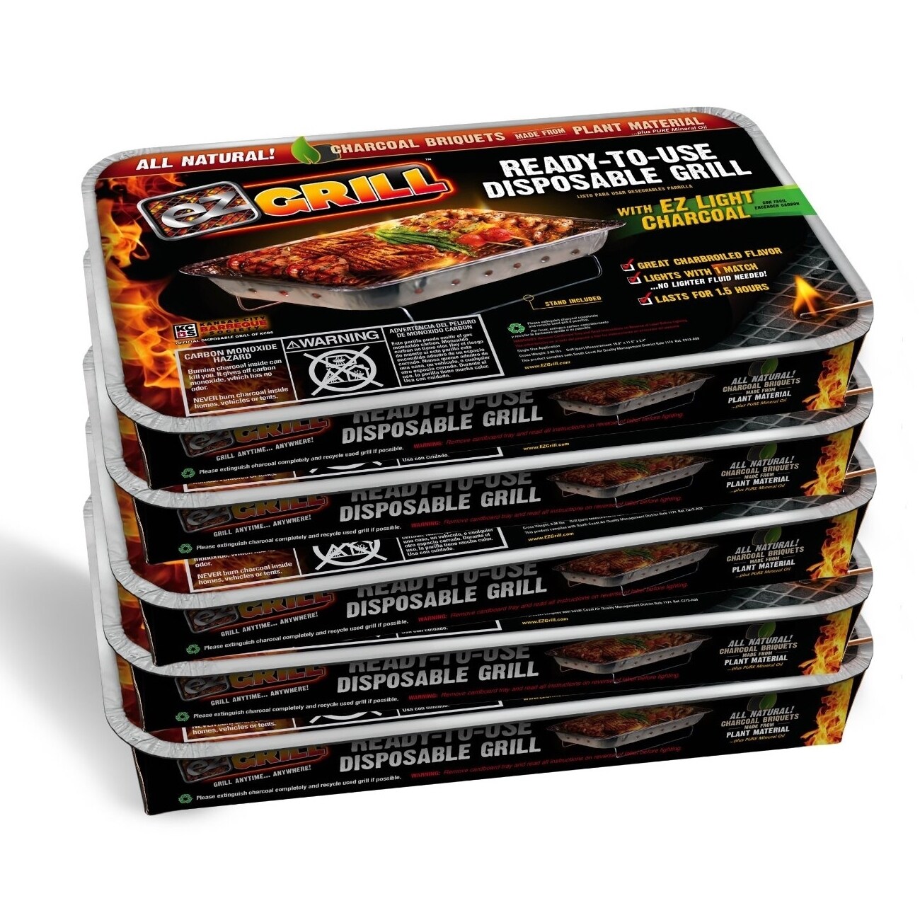 disposable grill charcoal