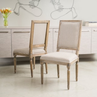 Low Price Christopher Knight Home Madison Weathered Oak Dining Chair (Set of 2)