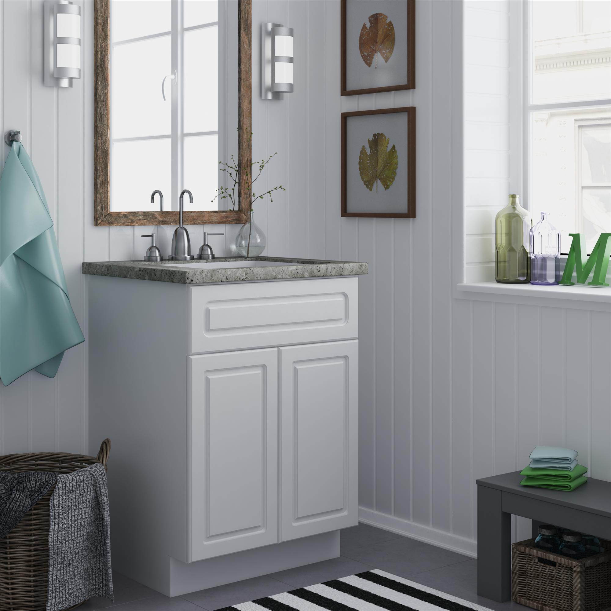 Altra 24-inch White Bathroom Vanity Cabinet - Overstock ...