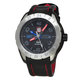 Luminox Men's 5127 Space Black Dial Black Leather GMT Watch