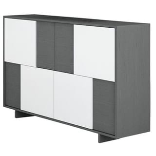 (_ _ ) Rio White/ Gray Oak Dining Buffet