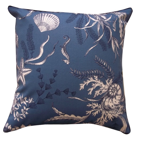 Sea Slate Blue Throw Pillow - 16345112 - Overstock.com Shopping - The Best Prices on Throw Pillows